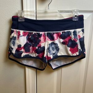 Lululemon Run: Floral Speed Shorts